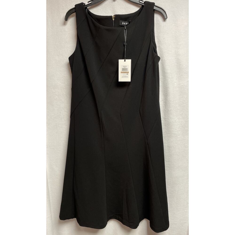 DKNY Womens Stretch Sleeveless Dress Black 12 new with tag cocktail party‎ dress